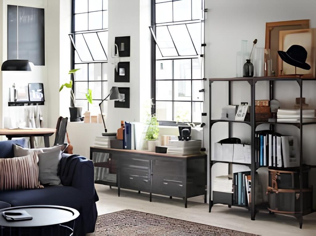 sala estilo industrial IKEA
