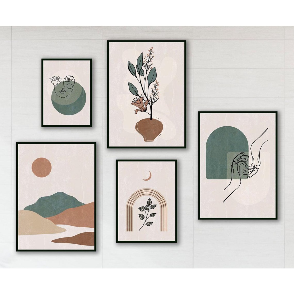 quadros decorativos com imagens minimalistas coloridas