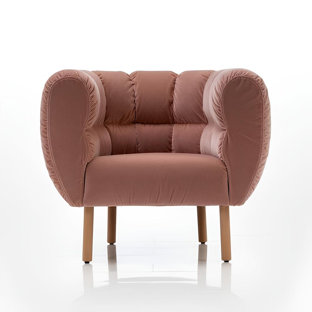 poltrona estilo magnólia na cor rose 