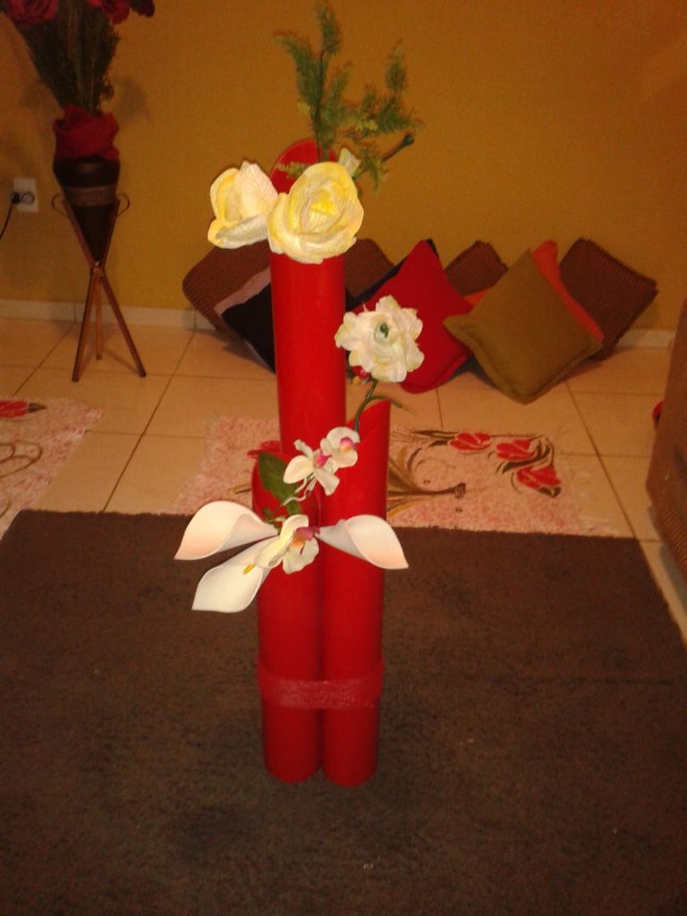 modelo de vaso com cano de pvc