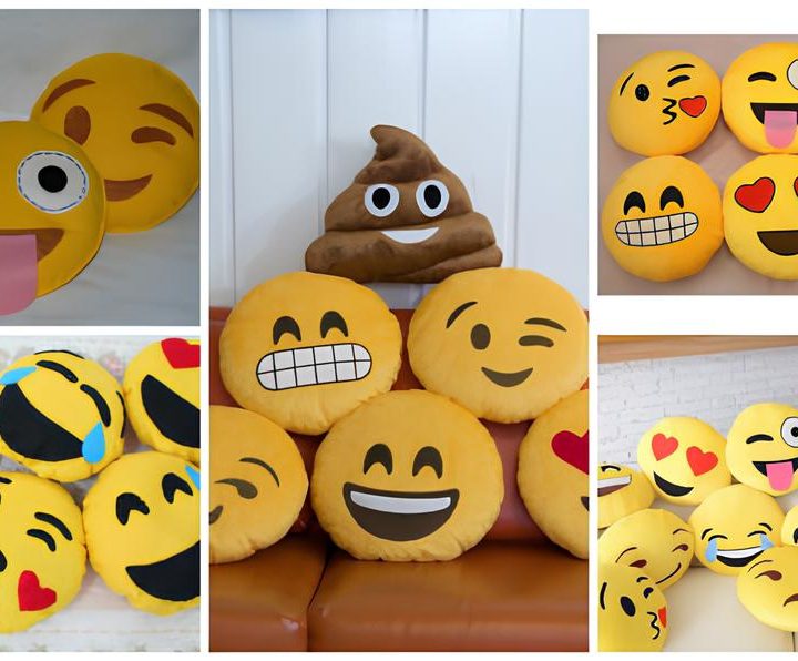 Almofadas de Emoji para Decoração