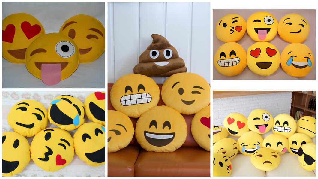 Almofadas de Emoji para Decoração - Casa Pré-Fabricada