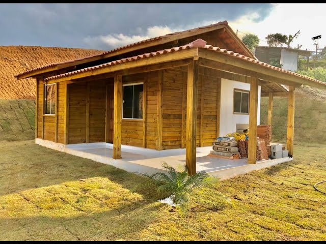 Casas de Madeira de Pinus - Casa Pré-Fabricada